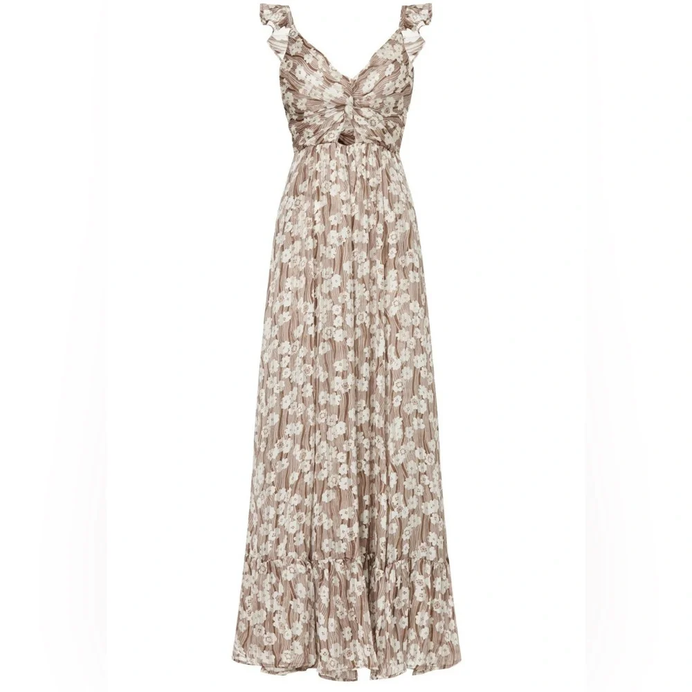 Floral Print Cut Out Maxi Dress Silvia Gown Sabina Musayev - Picture 2 of 13